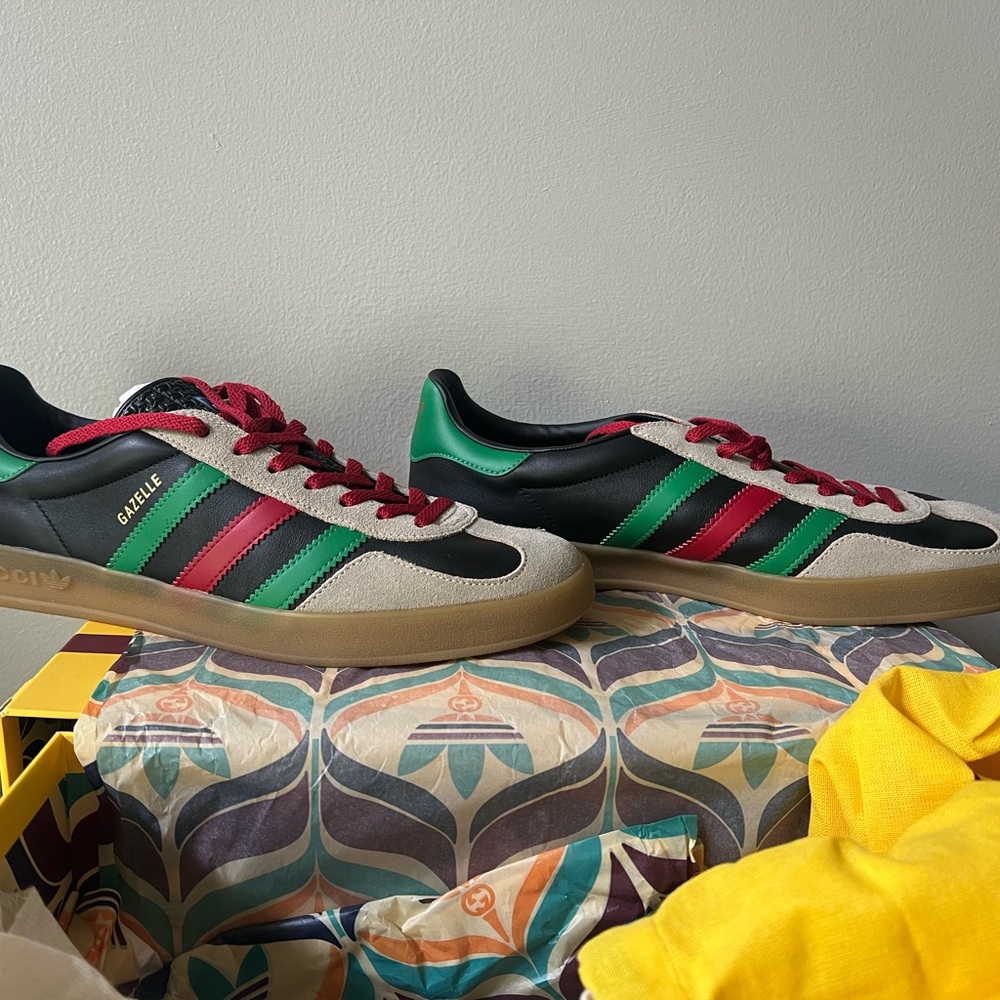 Adidas Black and Red Sneakers Retro Style